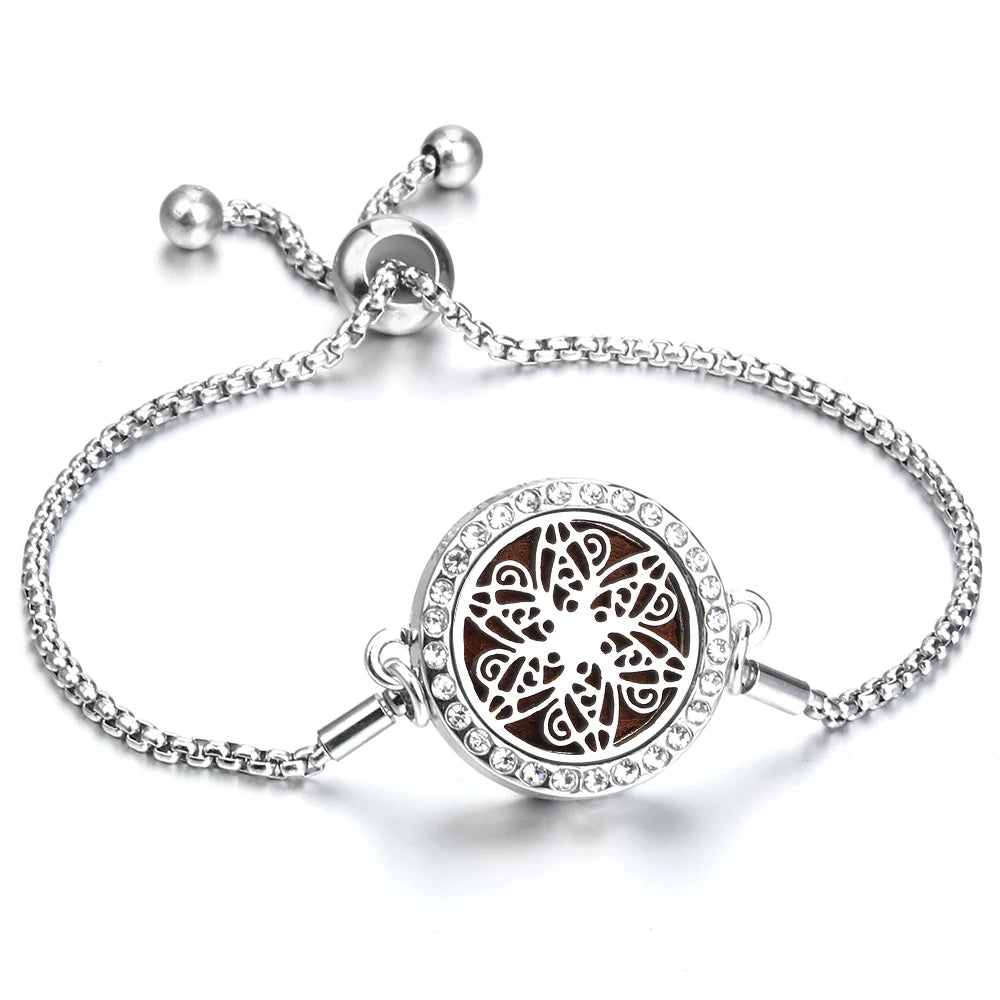 Adjustable Aromatherapy Bracelet – Aroma Perfume Essential Oil Diffuser Jewelry