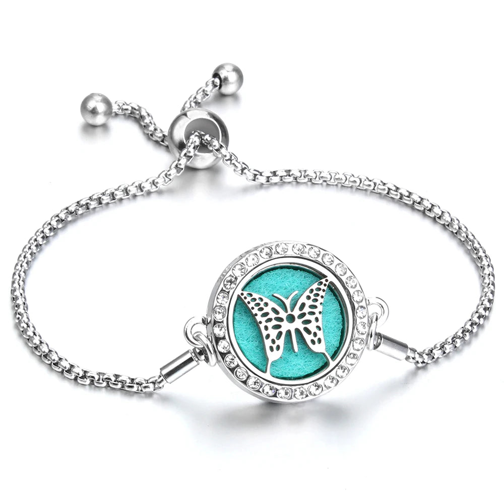 Adjustable Aromatherapy Bracelet – Aroma Perfume Essential Oil Diffuser Jewelry