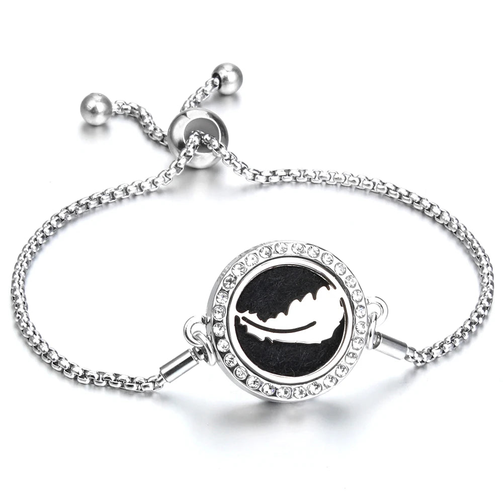 Adjustable Aromatherapy Bracelet – Aroma Perfume Essential Oil Diffuser Jewelry