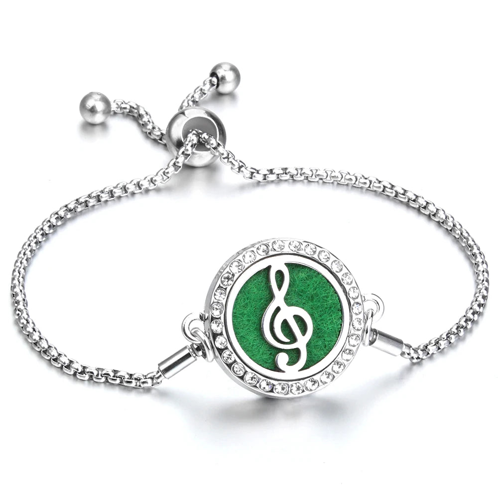 Adjustable Aromatherapy Bracelet – Aroma Perfume Essential Oil Diffuser Jewelry