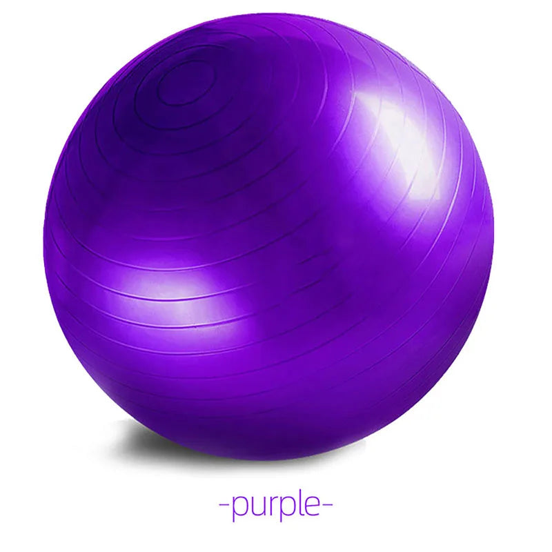 PVC Yoga Exercise Ball – Anti-Burst Balance Fitness Ball (45–95cm)