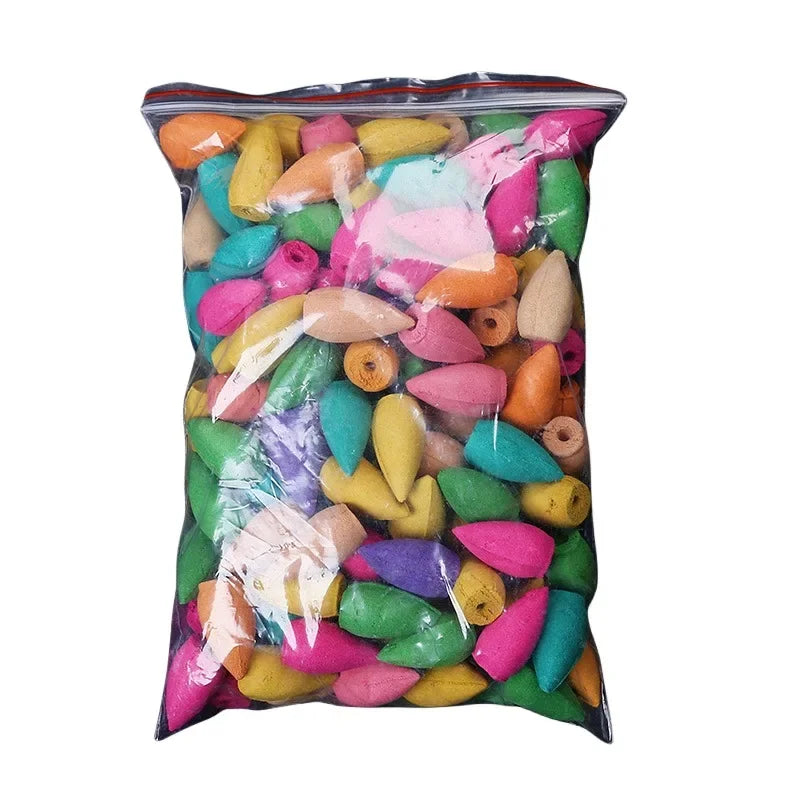 Backflow Incense Cones – Mixed Natural Scents for Waterfall Burners