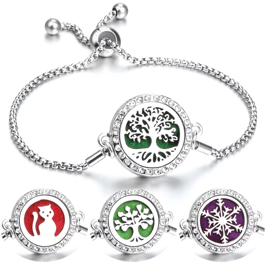 Adjustable Aromatherapy Bracelet – Aroma Perfume Essential Oil Diffuser Jewelry