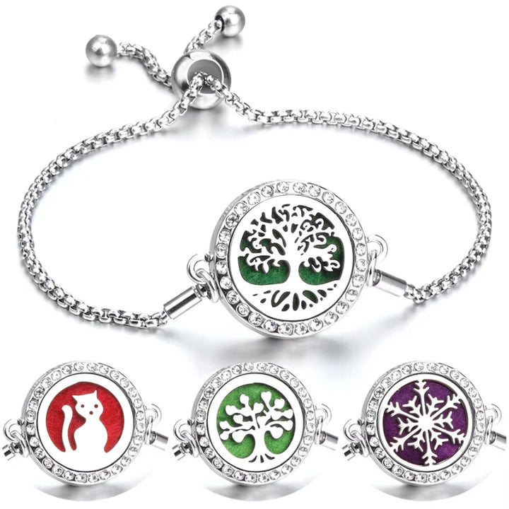 Adjustable Aromatherapy Bracelet – Aroma Perfume Essential Oil Diffuser Jewelry