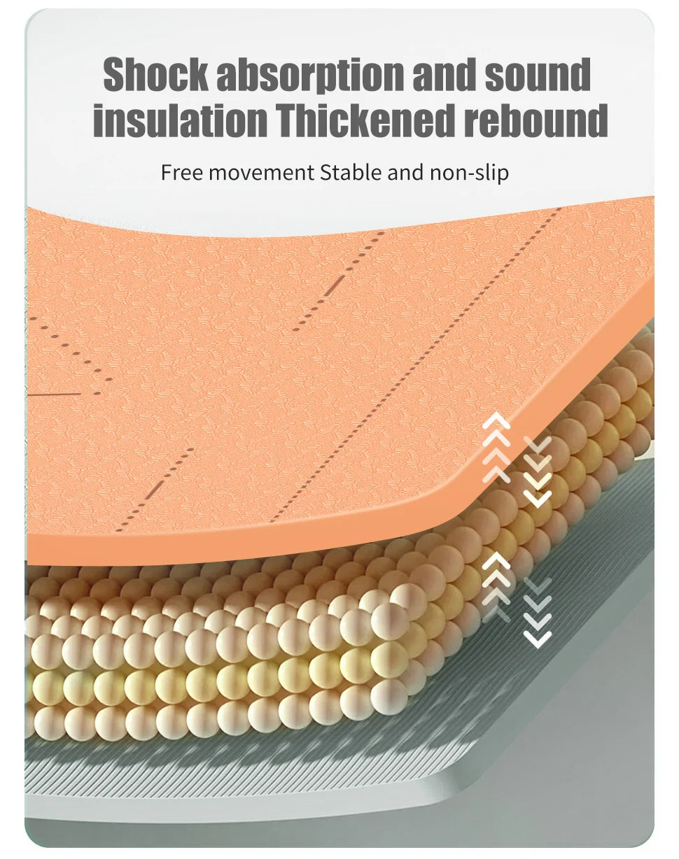 WESTTUNE Non-Slip Yoga Mat with Strap & Bag