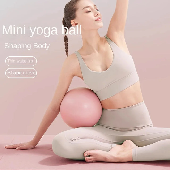 Mini Pilates Yoga Ball – 9 7/8in, 25cm Anti-Burst Toning Ball for Women