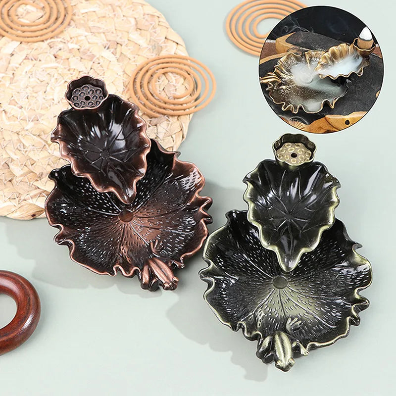 Leaf Backflow Incense Burner – Aromatherapy Holder