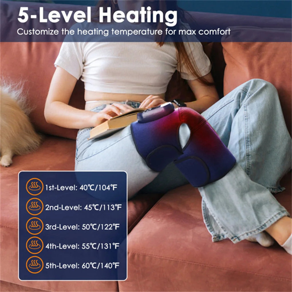 Cordless Heated Knee Massager Brace