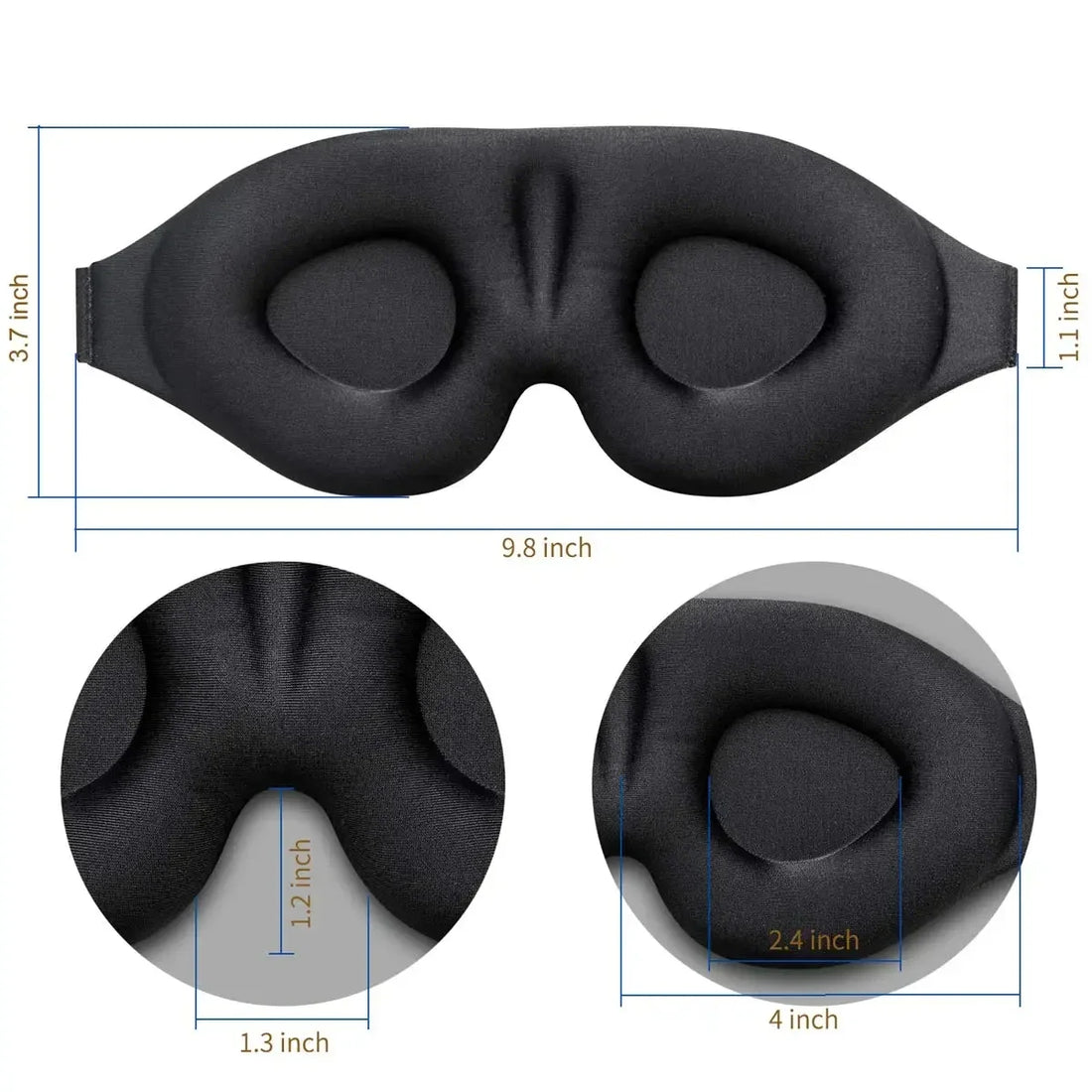 3D Contoured Sleep Eye Mask