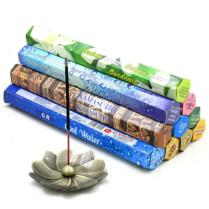 20 Sticks Indian Incense – White Sage, Lavender, Sea Breeze & More for Meditation & Yoga