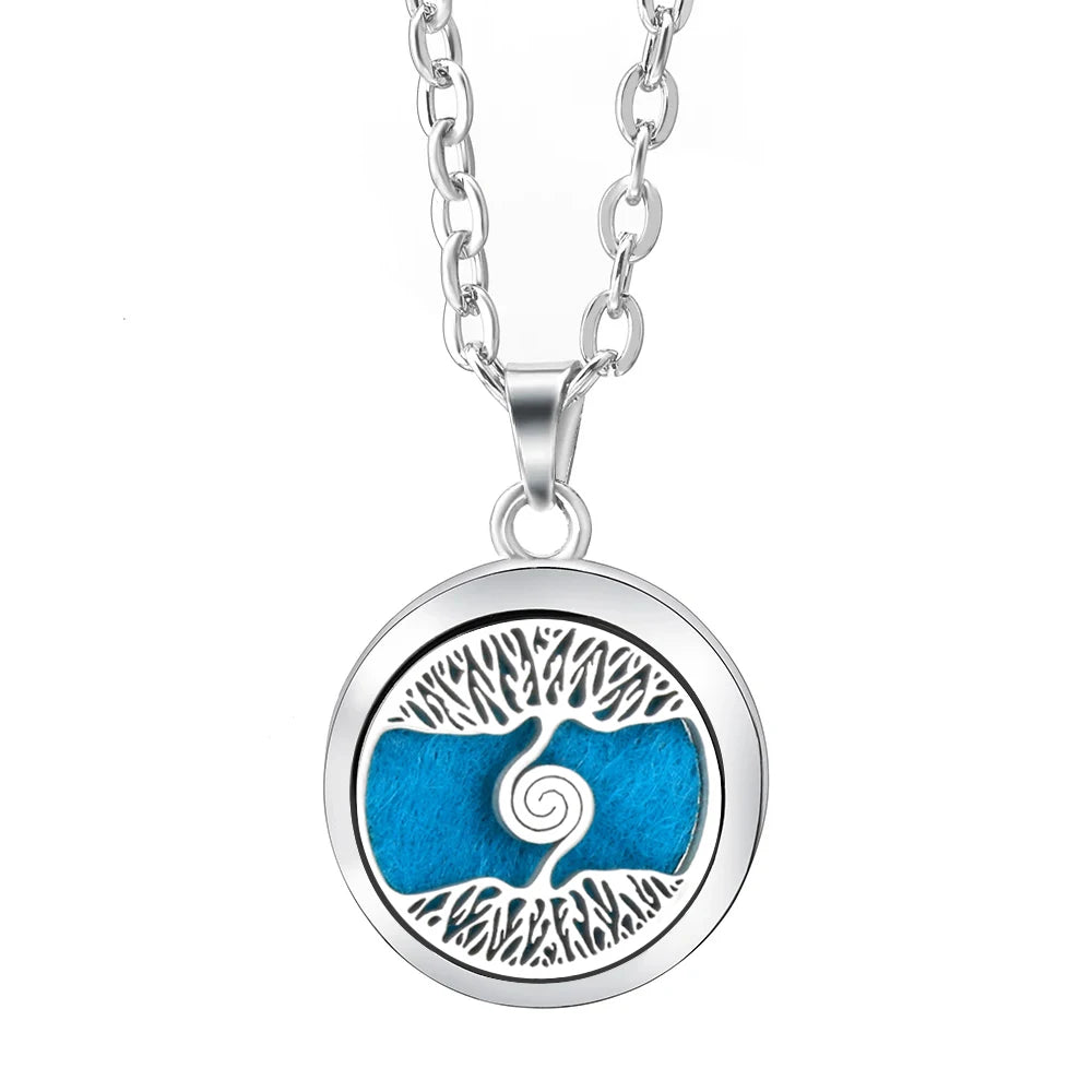 Essential Oil Diffuser Necklace – Stainless Steel Locket Pendant