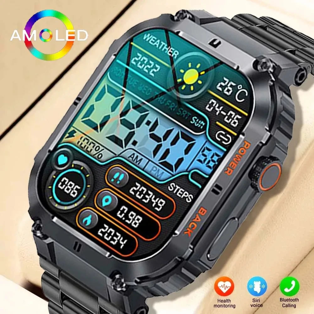 LIGE 1.96” Bluetooth Call Smartwatch for Men