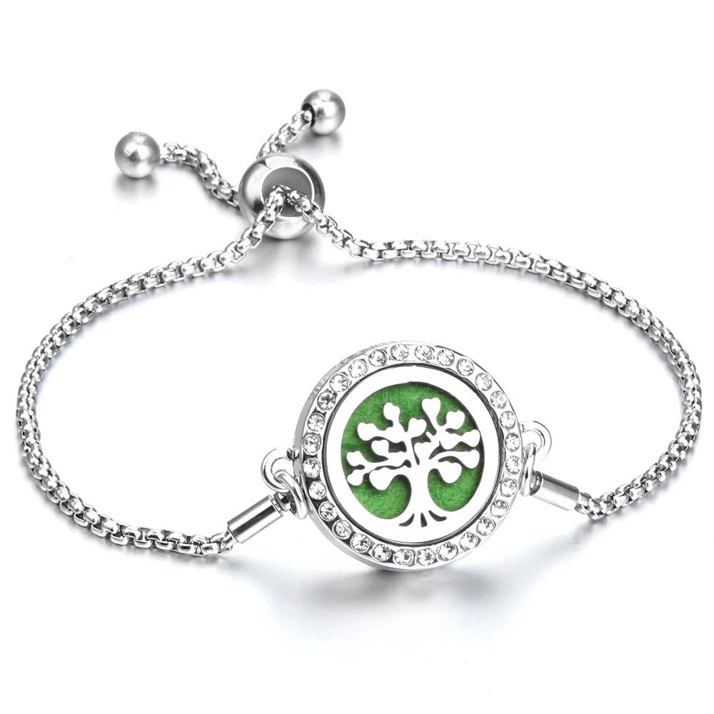 Adjustable Aromatherapy Bracelet – Aroma Perfume Essential Oil Diffuser Jewelry