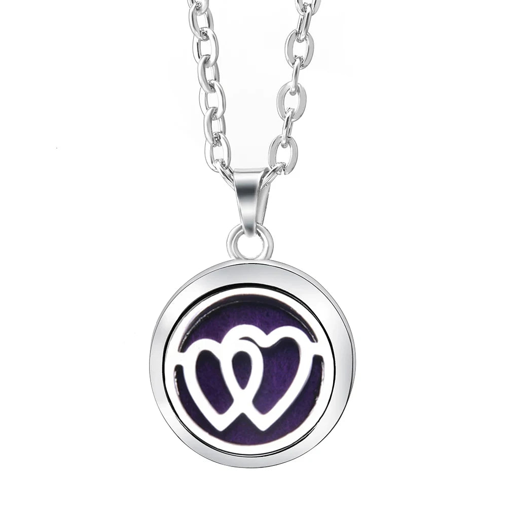 Essential Oil Diffuser Necklace – Stainless Steel Locket Pendant