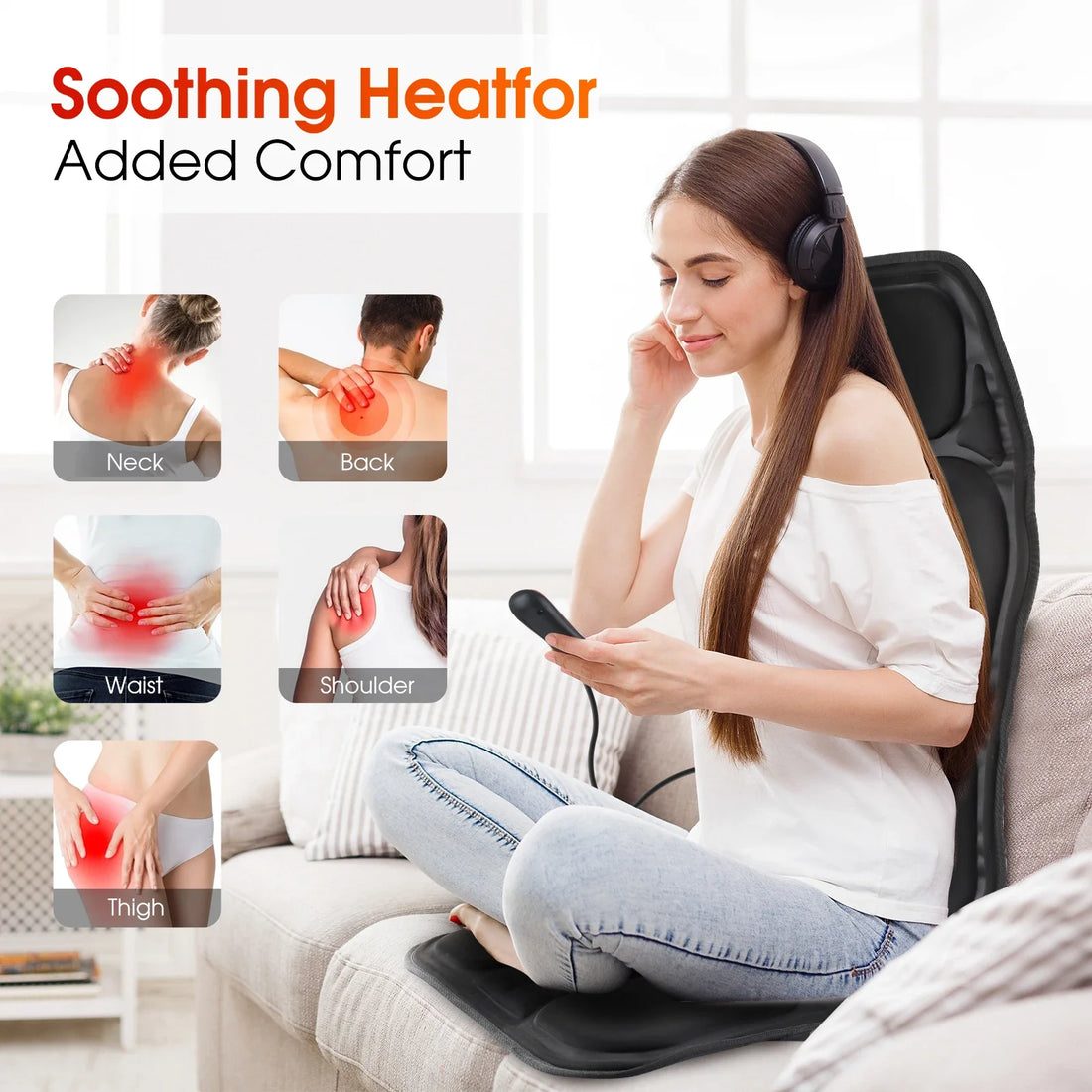 Infrared Full-Body Massage Chair Cushion