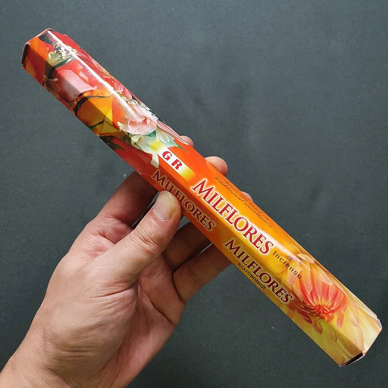 20 Sticks Indian Incense – White Sage, Lavender, Sea Breeze & More for Meditation & Yoga