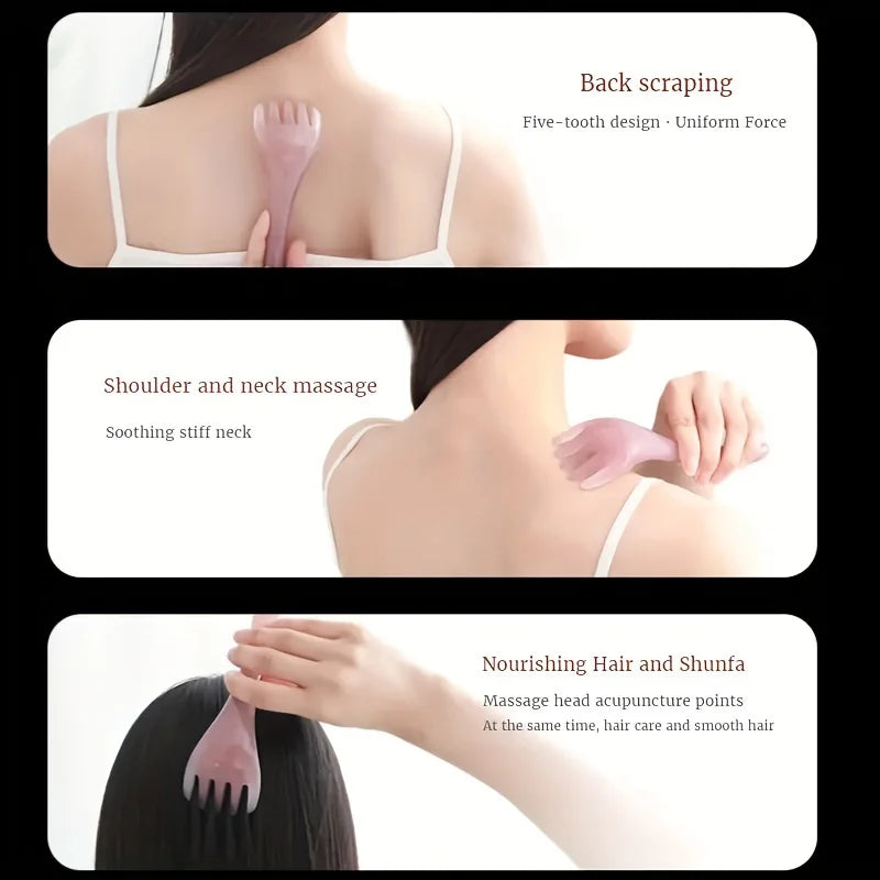 5-Claw Head Massager Comb Set (4pcs)