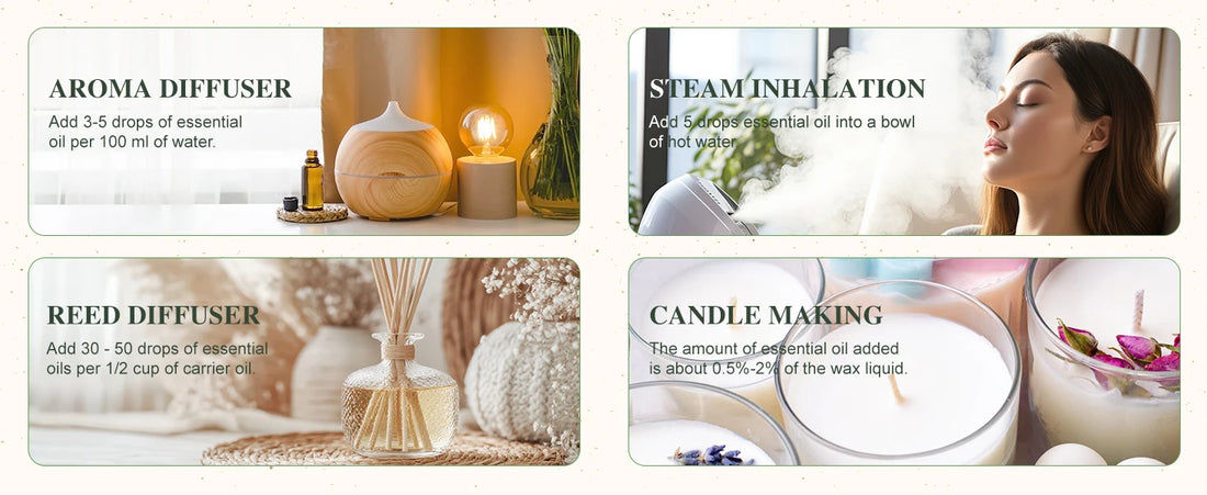 PHATOIL 30ml Essential Oils – Aromatherapy Scents for Diffusers, Candles & DIY