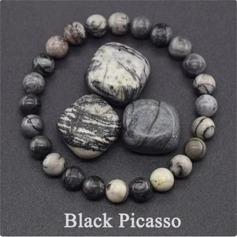 Natural Stone Beads Healing Bracelet for Men & Women