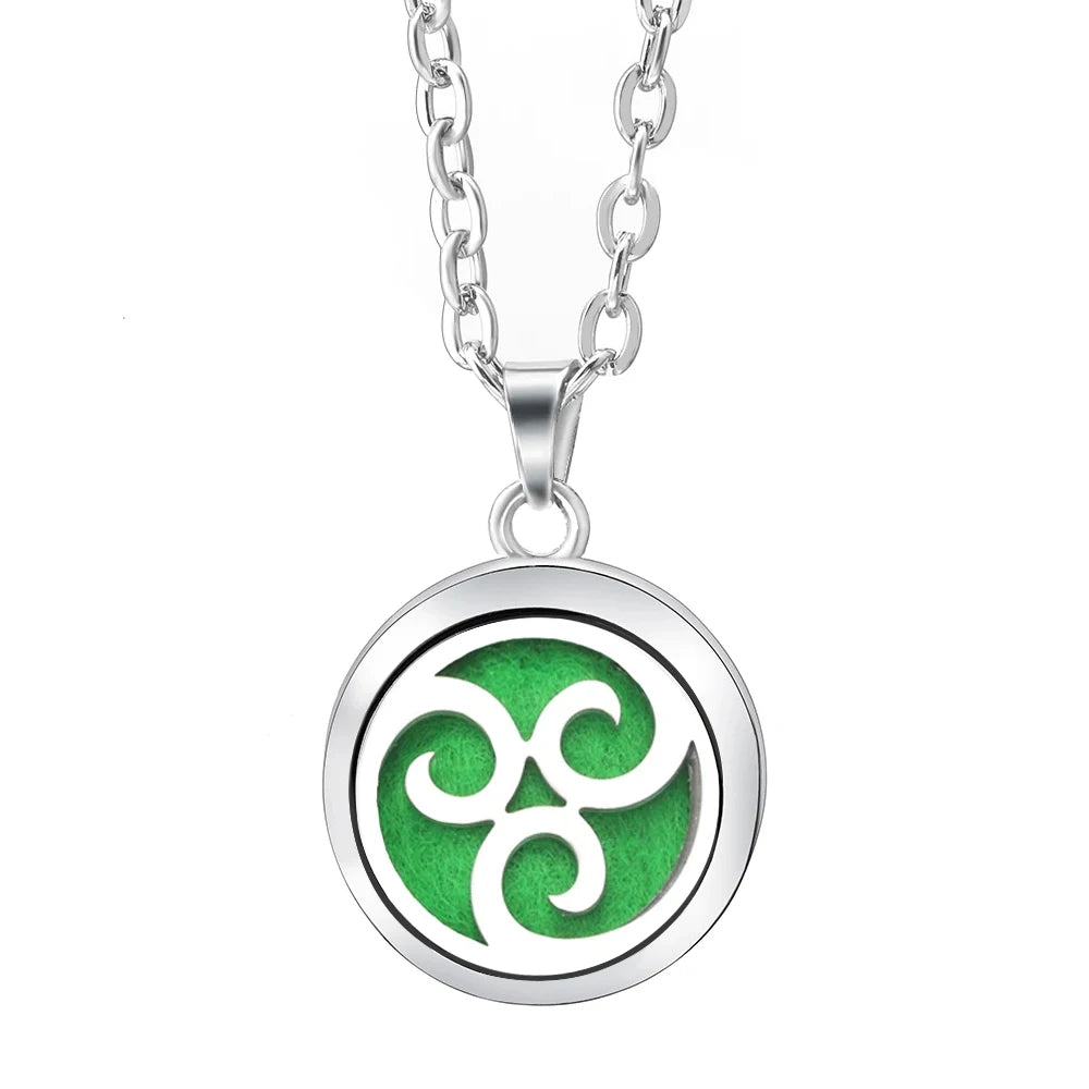 Essential Oil Diffuser Necklace – Stainless Steel Locket Pendant