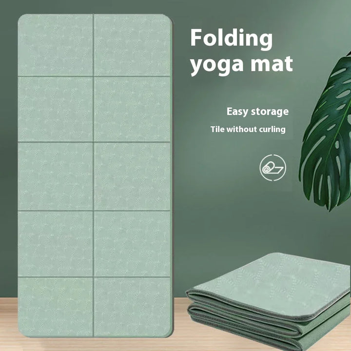 Foldable Anti-Slip Yoga & Nap Mat – Portable Thick Floor Mat for Home & Travel