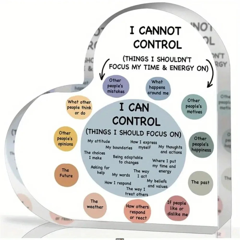 Mental Health Therapy Affirmations Acrylic Sign