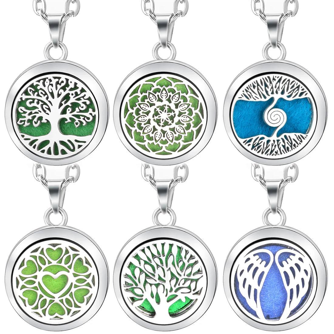 Essential Oil Diffuser Necklace – Stainless Steel Locket Pendant