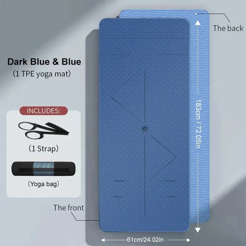 WESTTUNE Non-Slip Yoga Mat with Strap & Bag