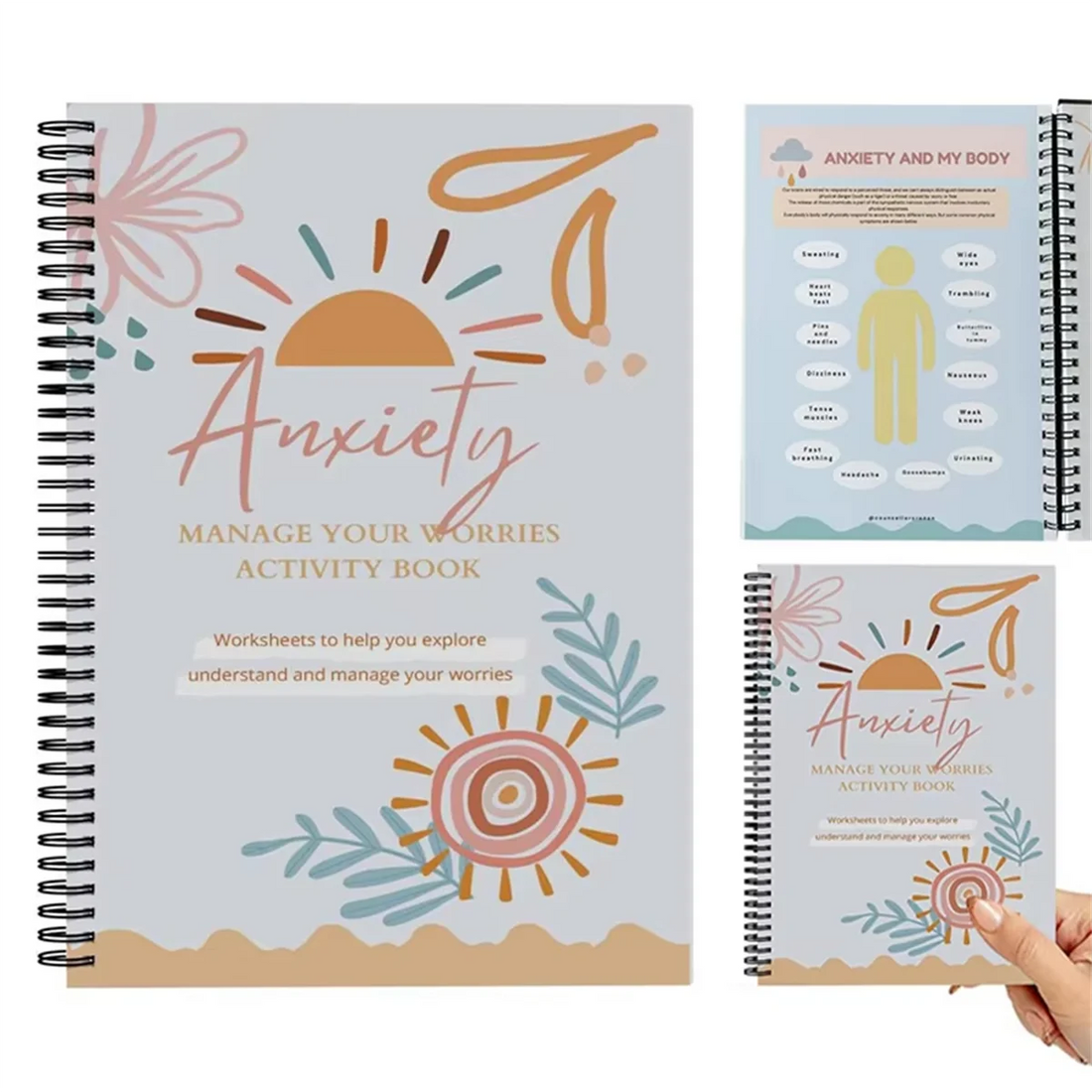 Anxiety Relief Workbook – CBT Therapy Journal & Mental Health Diary