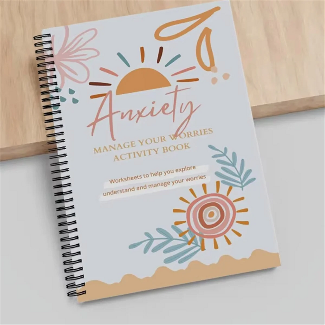 Anxiety Relief Workbook – CBT Therapy Journal & Mental Health Diary