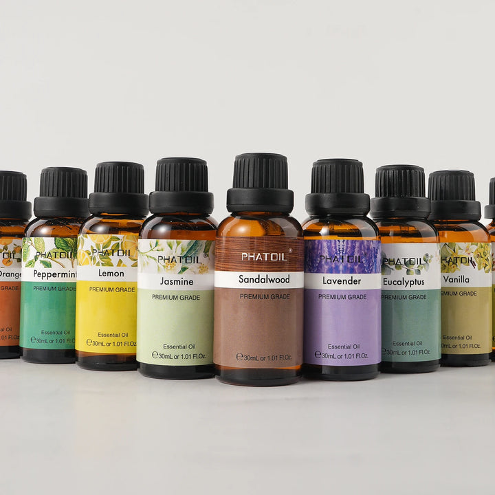 PHATOIL 30ml Essential Oils – Aromatherapy Scents for Diffusers, Candles & DIY
