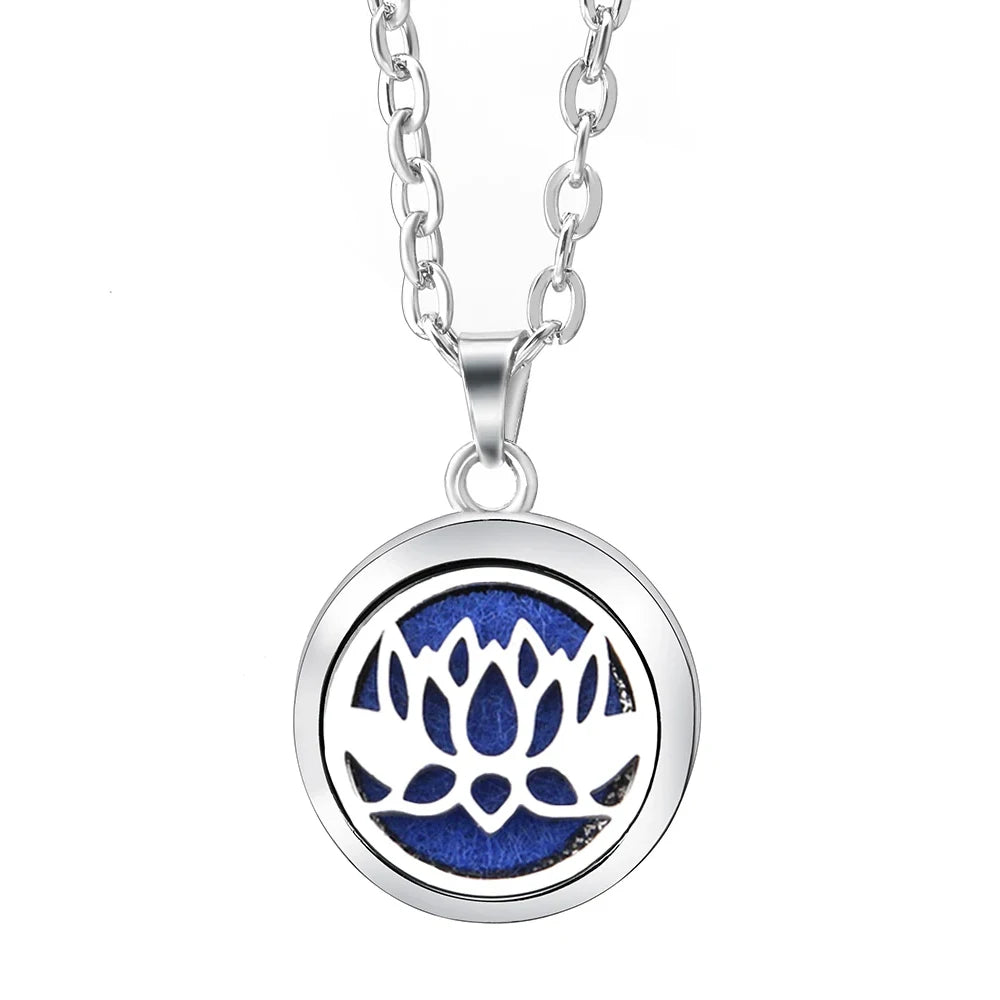 Essential Oil Diffuser Necklace – Stainless Steel Locket Pendant