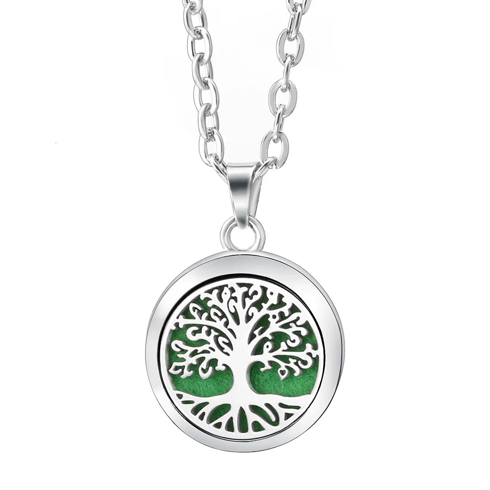Essential Oil Diffuser Necklace – Stainless Steel Locket Pendant