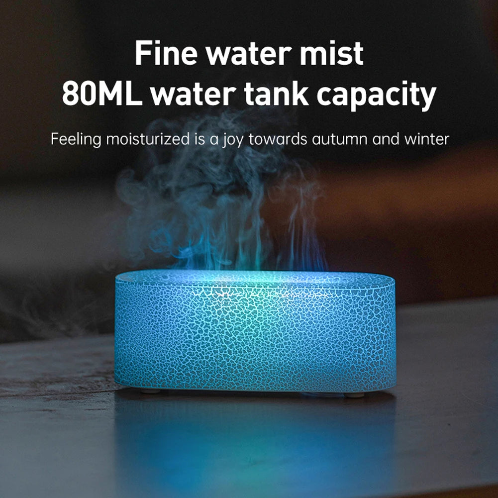 USB 7-Color Flame Humidifier & Aromatherapy Diffuser