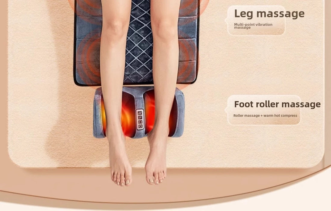 Full Body Massage Pad – 10-Zone Vibration with Heat & Kneading Pillow