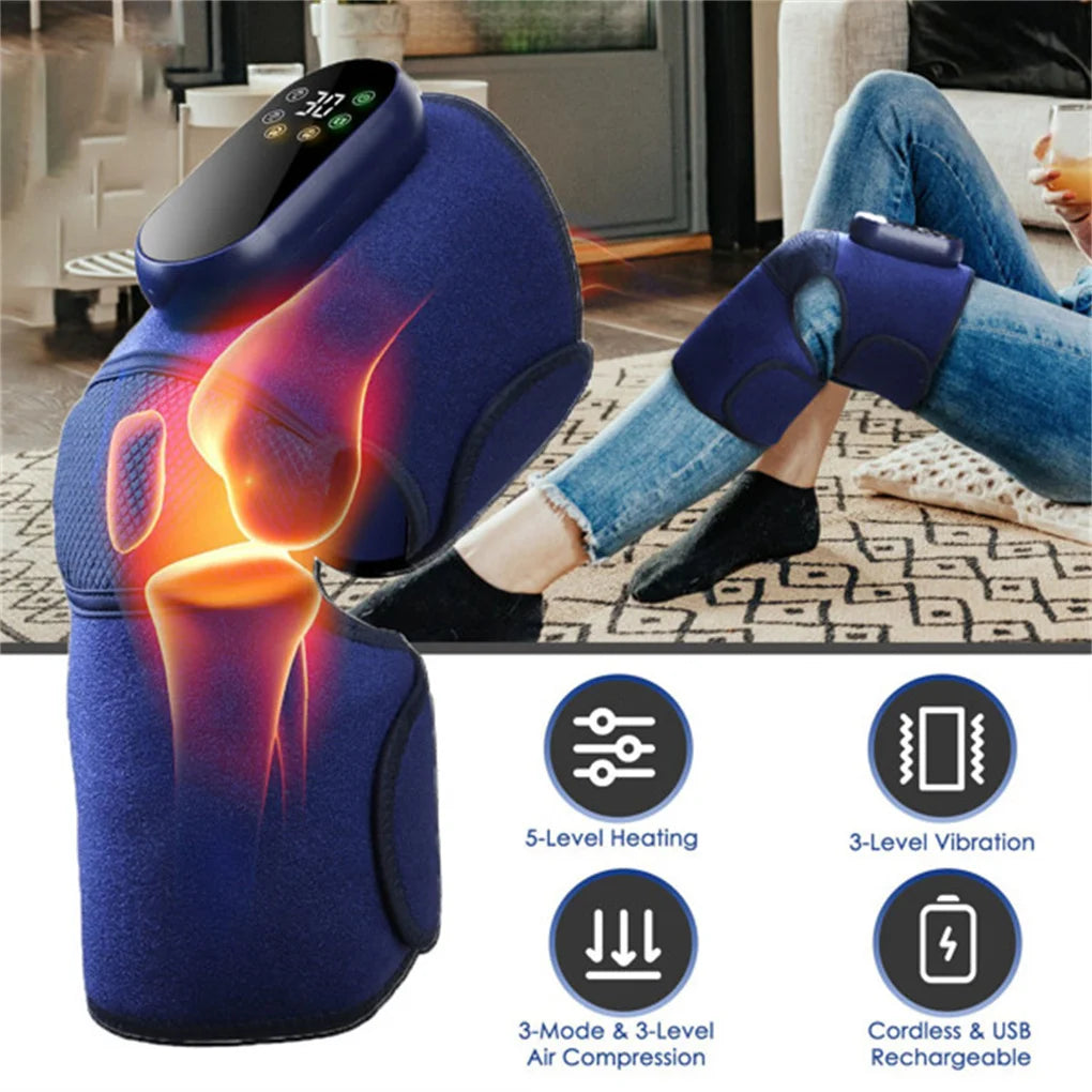 Cordless Heated Knee Massager Brace