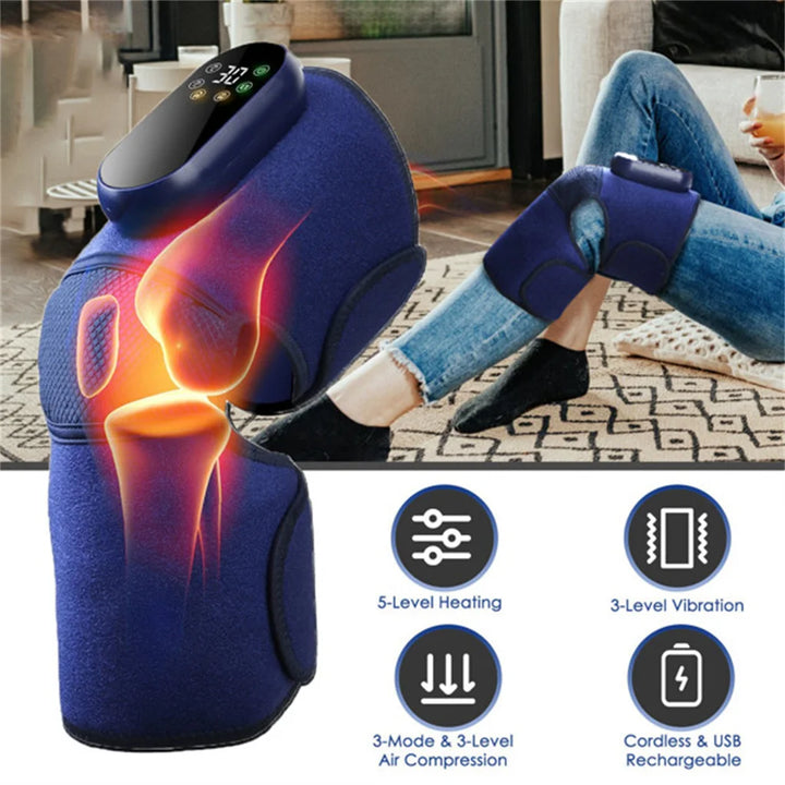 Cordless Heated Knee Massager Brace