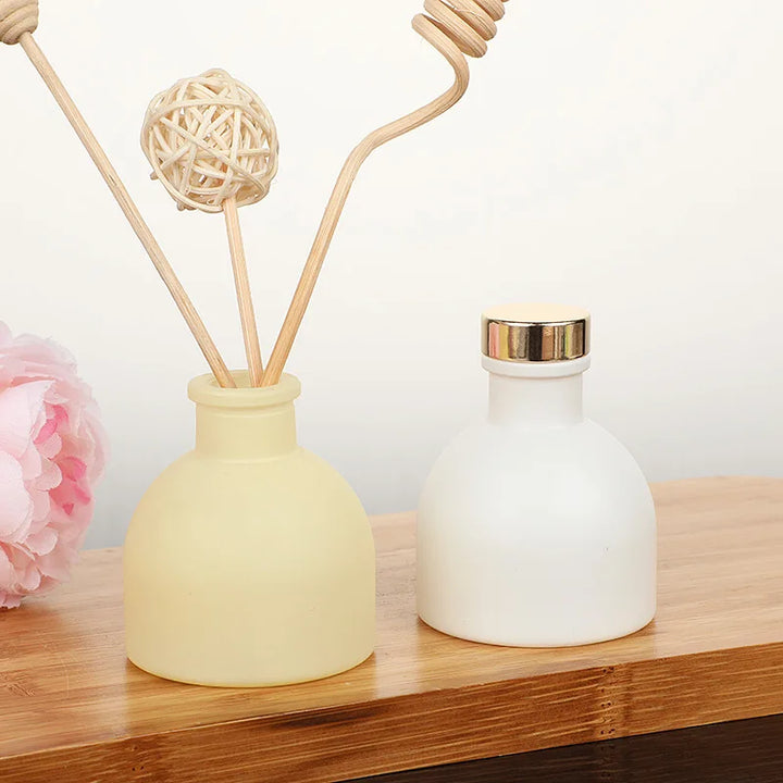 50ml Empty Glass Diffuser Bottle – Pink/White/Yellow/Black for Home Fragrance