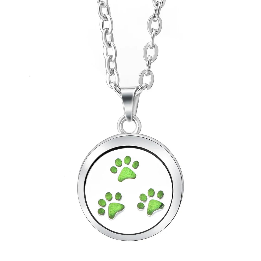 Essential Oil Diffuser Necklace – Stainless Steel Locket Pendant