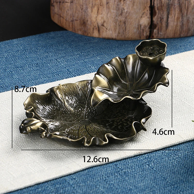 Leaf Backflow Incense Burner – Aromatherapy Holder