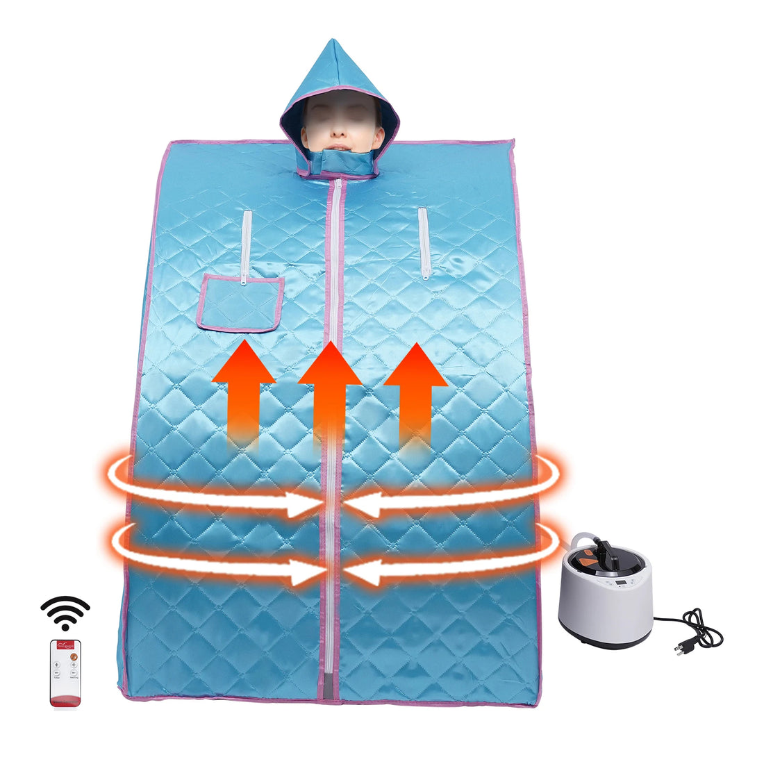 Portable Personal Steam Sauna with Chair