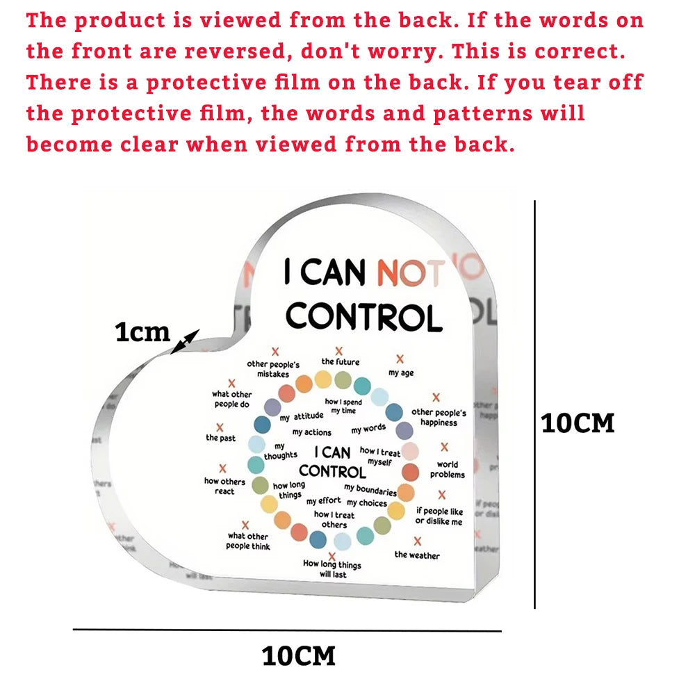 Mental Health Therapy Affirmations Acrylic Sign