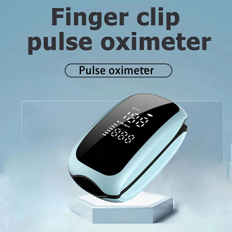 Rechargeable Finger Pulse Oximeter – Digital SpO2 & Heart Rate Monitor