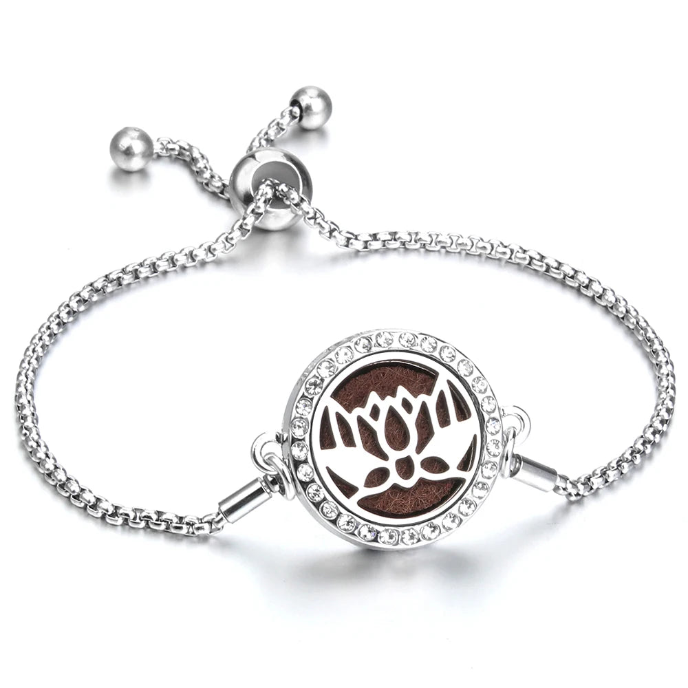 Adjustable Aromatherapy Bracelet – Aroma Perfume Essential Oil Diffuser Jewelry