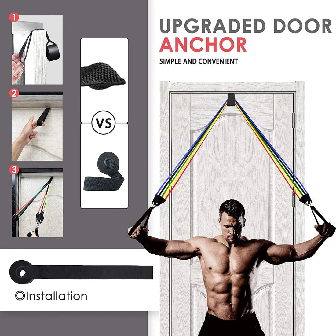11-Piece Latex Resistance Band Set – Fitness Ropes for Yoga, Pilates & CrossFit