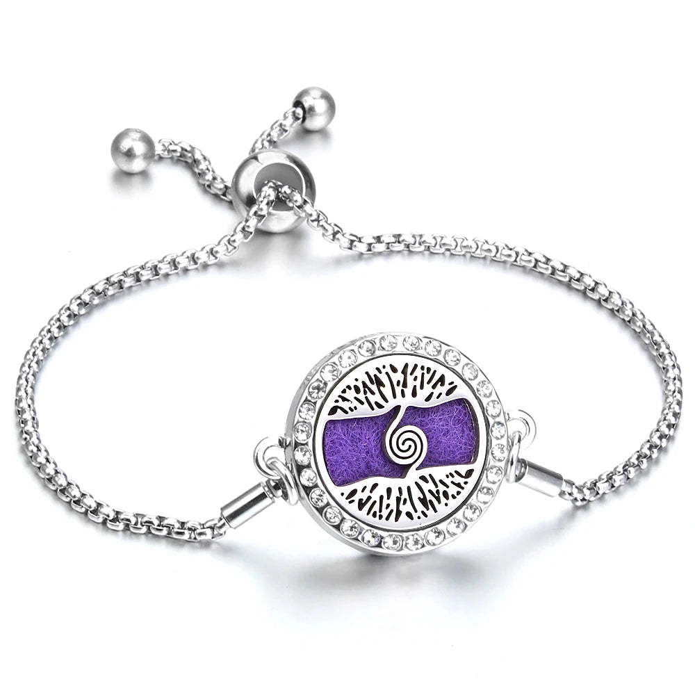 Adjustable Aromatherapy Bracelet – Aroma Perfume Essential Oil Diffuser Jewelry