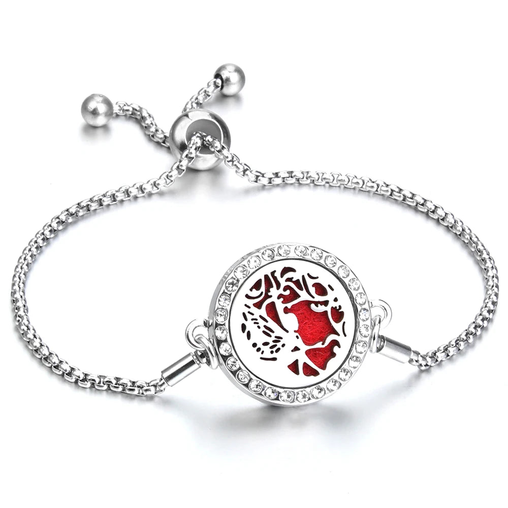 Adjustable Aromatherapy Bracelet – Aroma Perfume Essential Oil Diffuser Jewelry