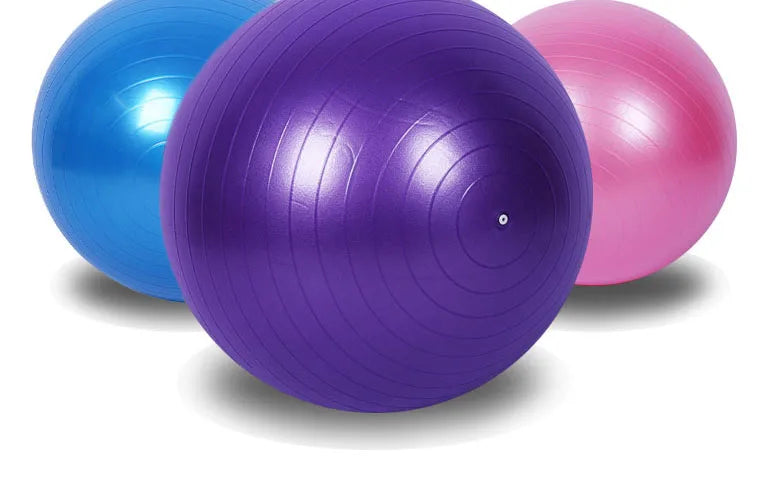 PVC Yoga Exercise Ball – Anti-Burst Balance Fitness Ball (45–95cm)
