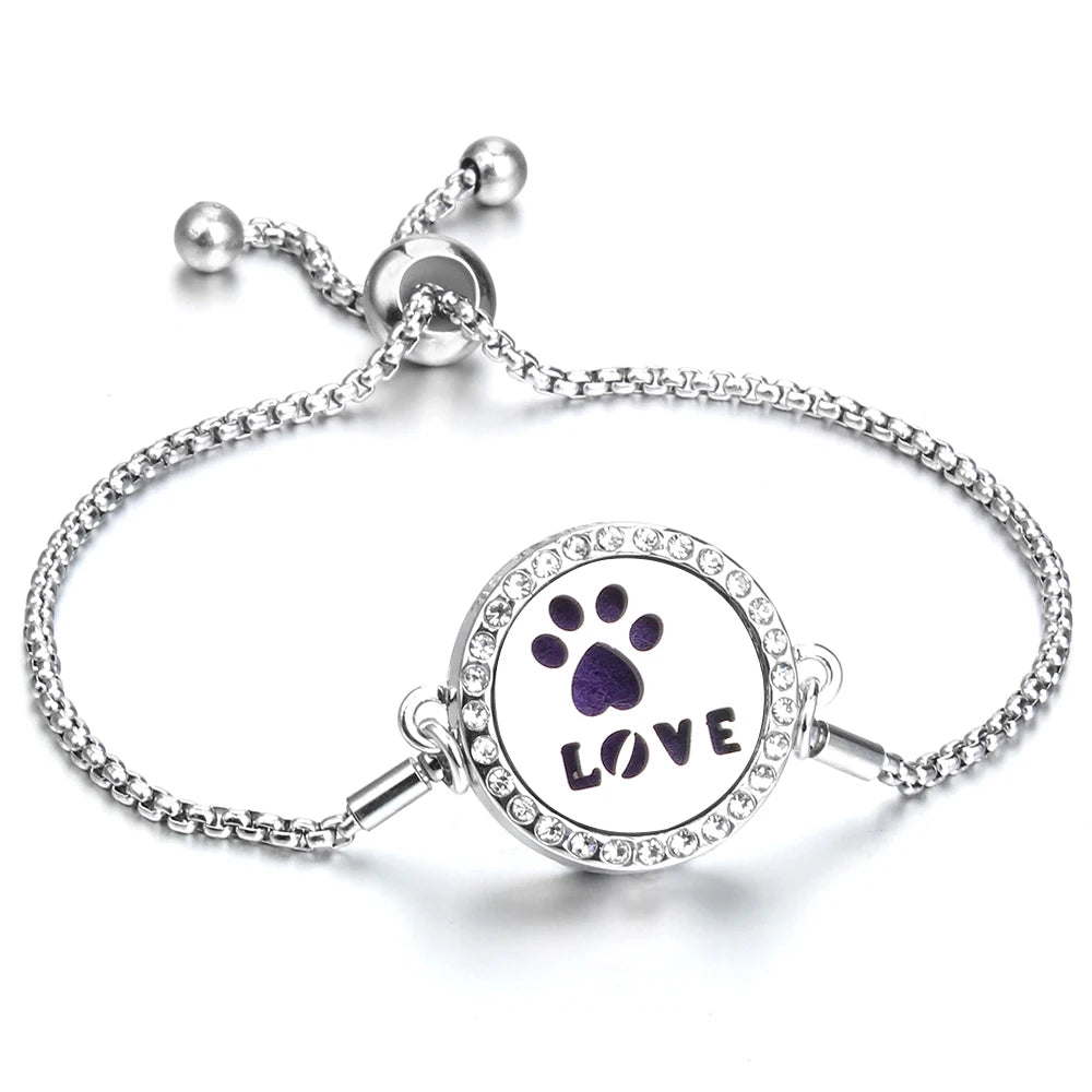 Adjustable Aromatherapy Bracelet – Aroma Perfume Essential Oil Diffuser Jewelry