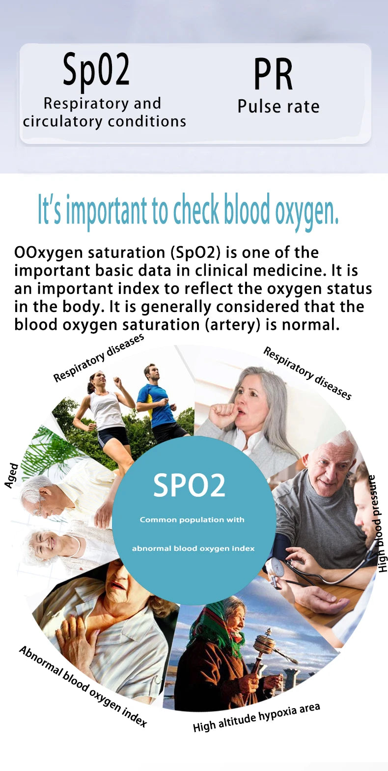 Rechargeable Finger Pulse Oximeter – Digital SpO2 & Heart Rate Monitor